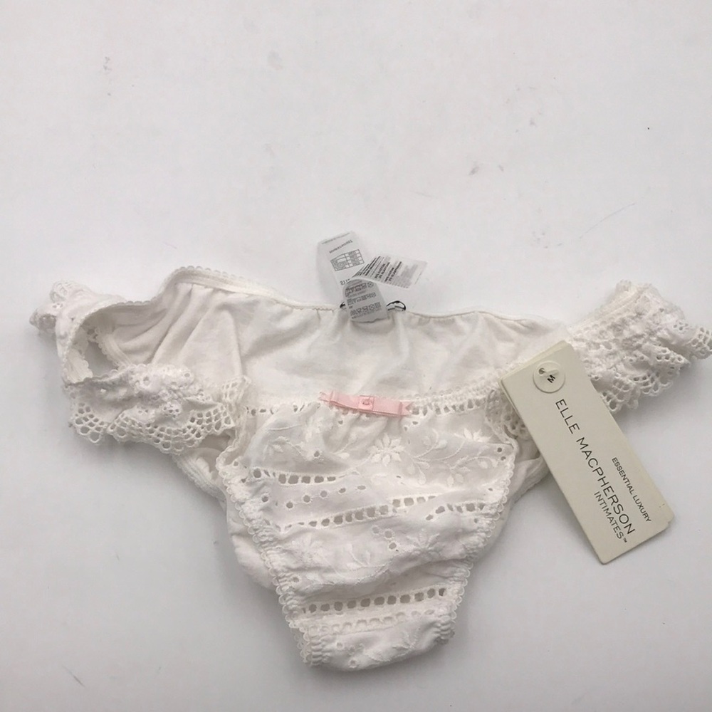 Elle Macpherson Gala White Eyelet Panty